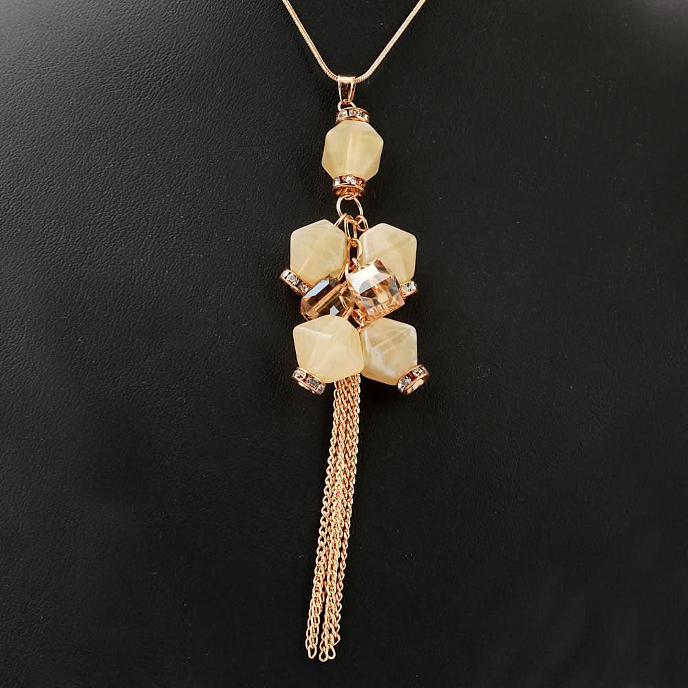 Women's Beads Long Mala - Fawn, Women, Chains & Lockets, Chase Value, Chase Value
