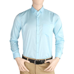 Men's Plain Formal Shirt - Sky Blue - test-store-for-chase-value