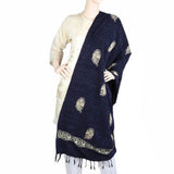 Women's Velvet Shawl - Navy Blue, Women, Shawls And Scarves, Chase Value, Chase Value