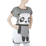 Women's Night T Shirt - Black, Women, Night Suit, Chase Value, Chase Value
