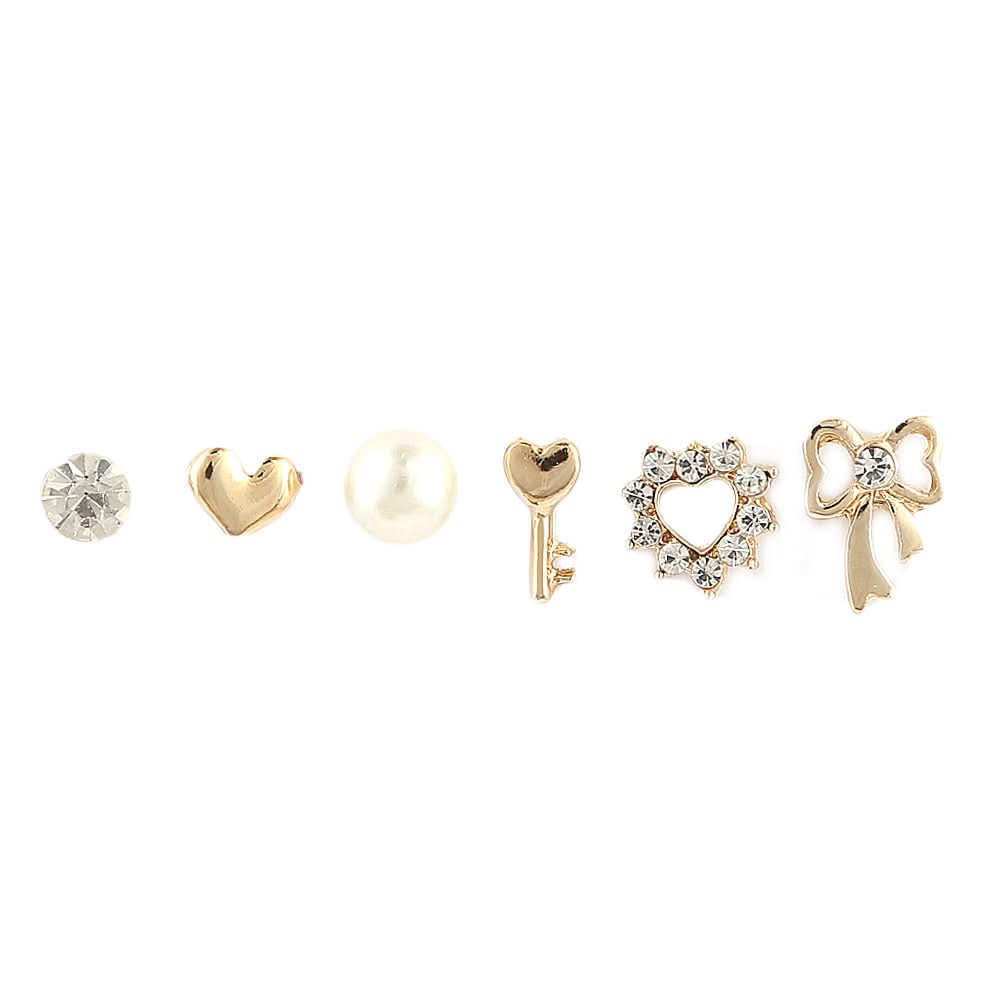 Girl's Fancy Ear Tops - Golden - test-store-for-chase-value