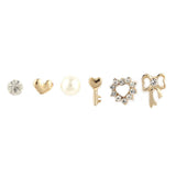 Girl's Fancy Ear Tops - Golden - test-store-for-chase-value