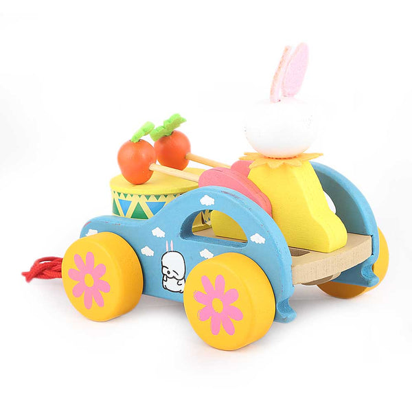 Wooden Car - Blue, Kids, Non-Remote Control, Chase Value, Chase Value