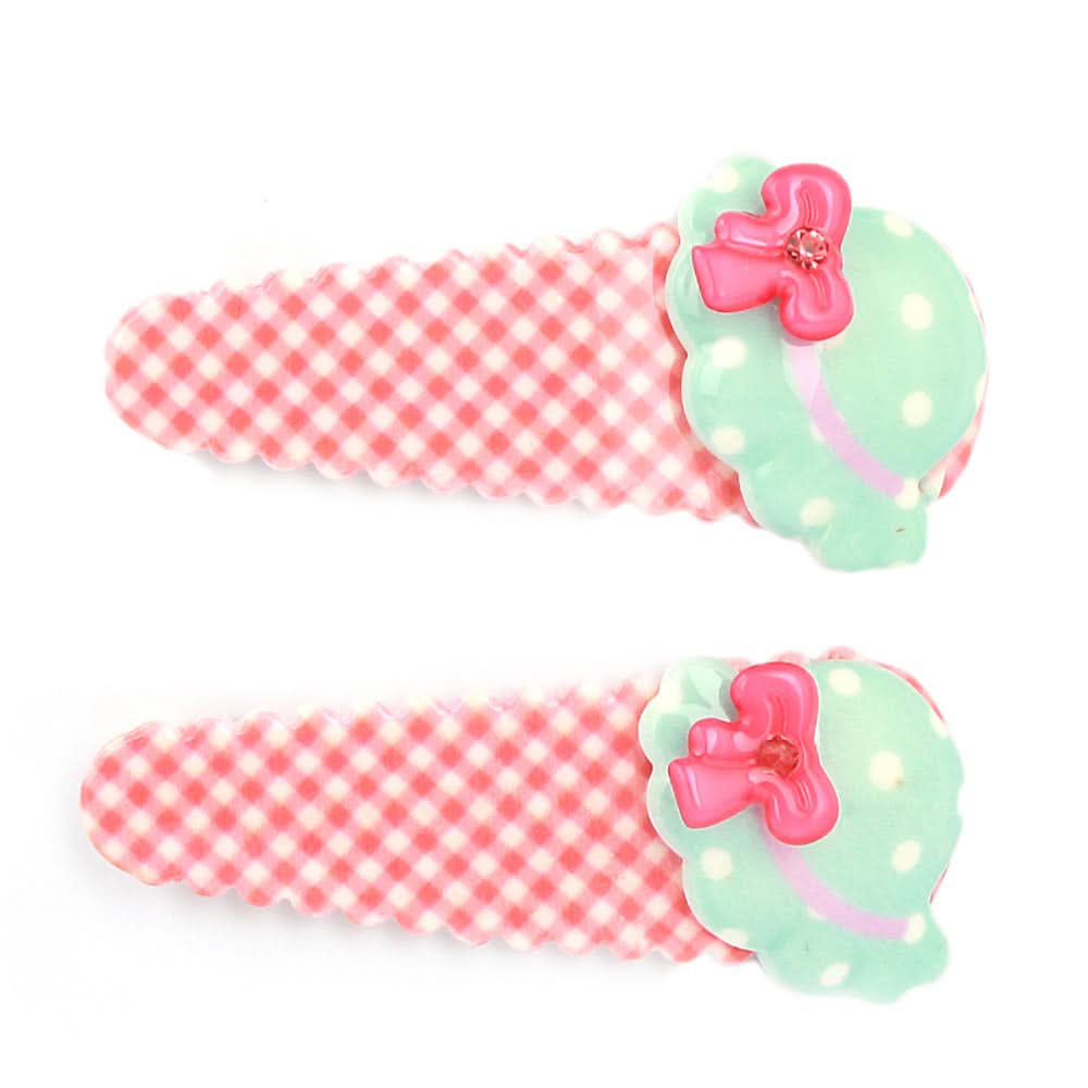 Girls Hair Pin 2 Pcs- Peach, Kids, Hair Accessories, Chase Value, Chase Value