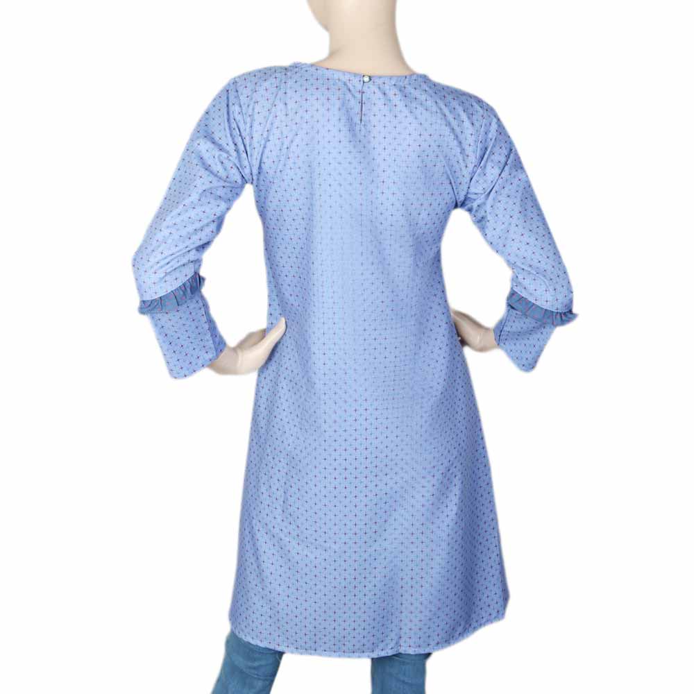 Women's Cotton Kurti - Navy Blue & Blue, Women, Ready Kurtis, Chase Value, Chase Value