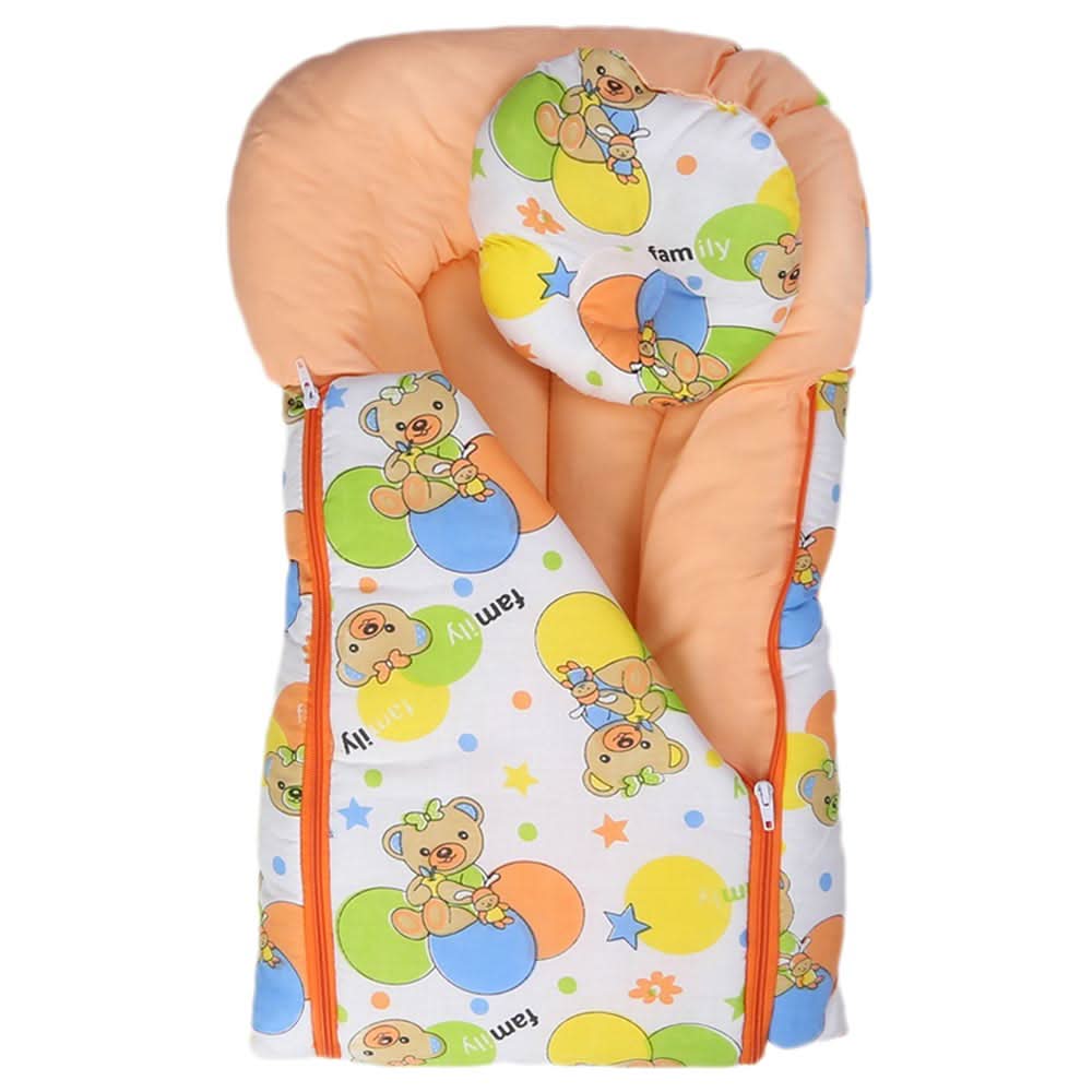 Newborn Sleeping Bag With Pillow - Peach, Kids, Sleeping Bags, Chase Value, Chase Value