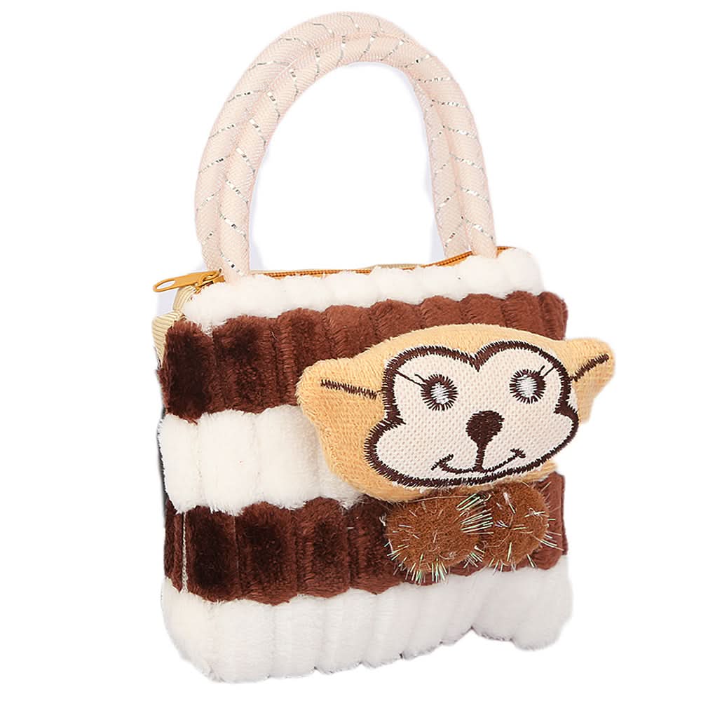 Girls Stuffed Bags 859 (851) - Brown, Kids Clothes, Chase Value, Chase Value