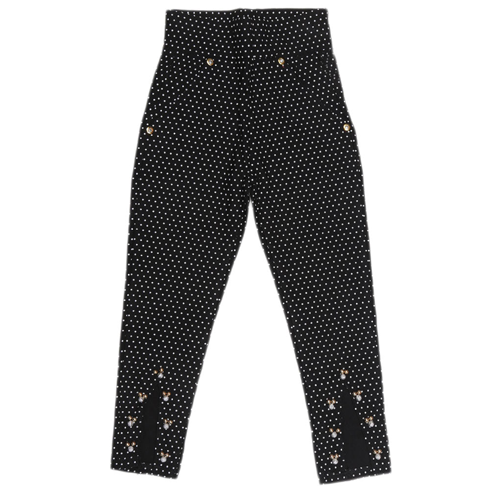 Girls Cotton Pant - Black, Kids, Pants And Capri, Chase Value, Chase Value