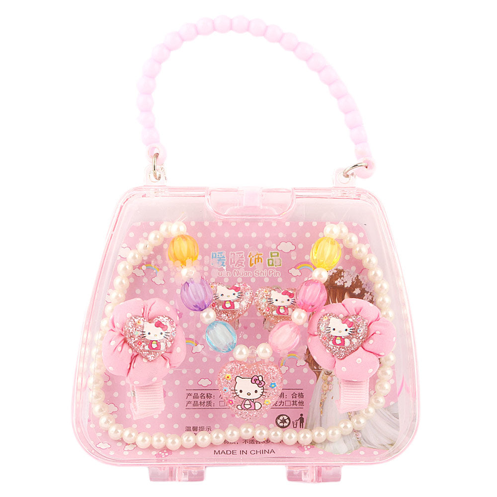 Girls Mala Gift Set - Pink, Kids, Jewellery Sets, Chase Value, Chase Value