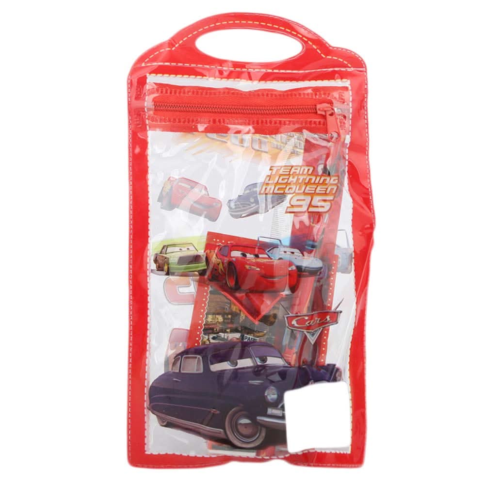Cars 2 Stationery Set 5 Pcs - Red, Kids, Pencil Boxes And Stationery Sets, Chase Value, Chase Value