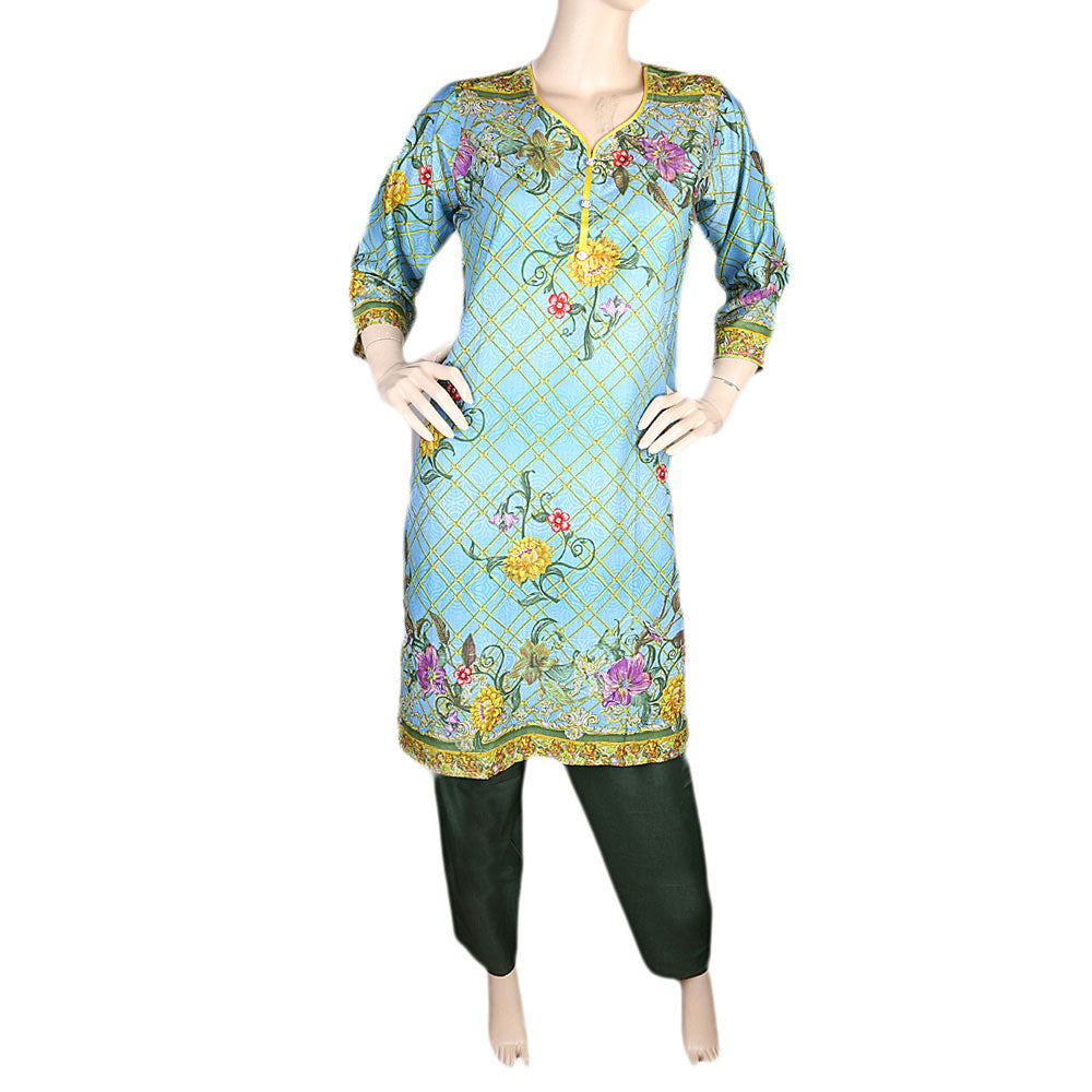 Women's Printed Lawn 2 Pcs Stitched Suit - Multi, Women, Shalwar Suits, Chase Value, Chase Value