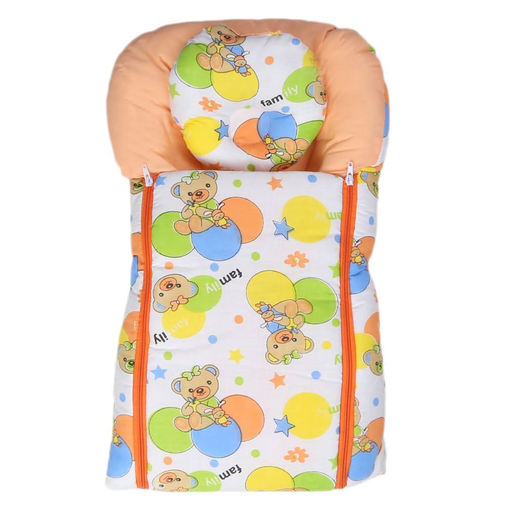 Newborn Sleeping Bag With Pillow - Peach, Kids, Sleeping Bags, Chase Value, Chase Value