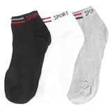 Men's Ankle Socks Pack Of 3 (Z260) - Multi - test-store-for-chase-value