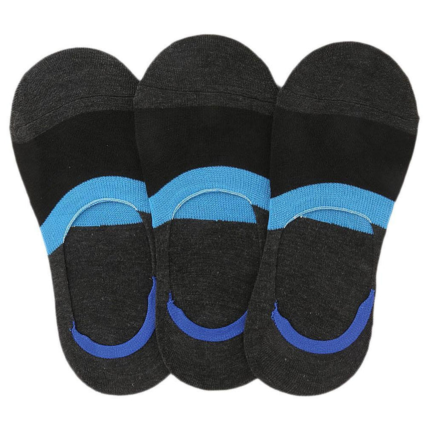 Men's Loafer Socks Pack Of 3 (Z260) - Dark Grey - test-store-for-chase-value