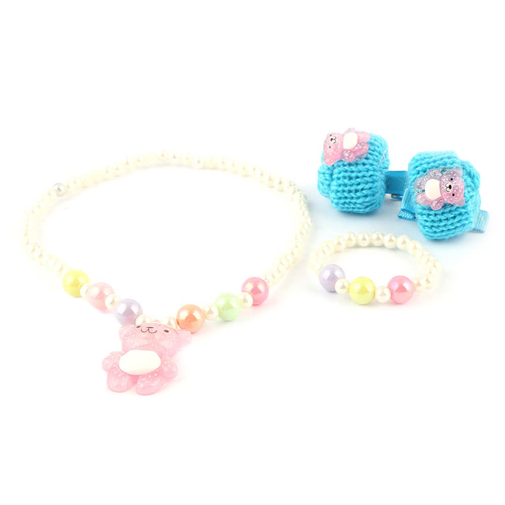 Girls Mala Gift Set - Blue, Kids, Jewellery Sets, Chase Value, Chase Value