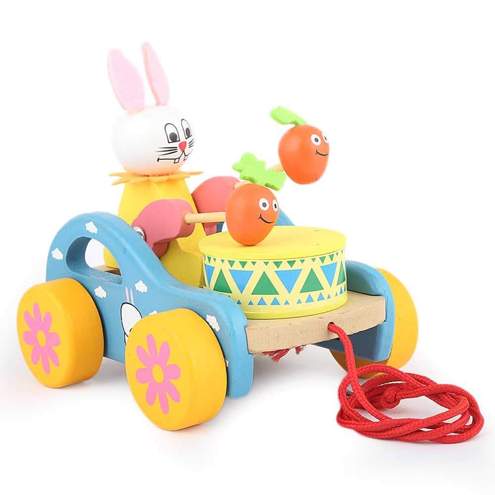Wooden Car - Blue, Kids, Non-Remote Control, Chase Value, Chase Value