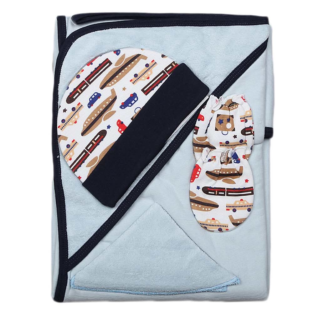 Newborn Gift Set (4 Pcs) - Blue, Kids, NB Boys Sets And Suits, Chase Value, Chase Value