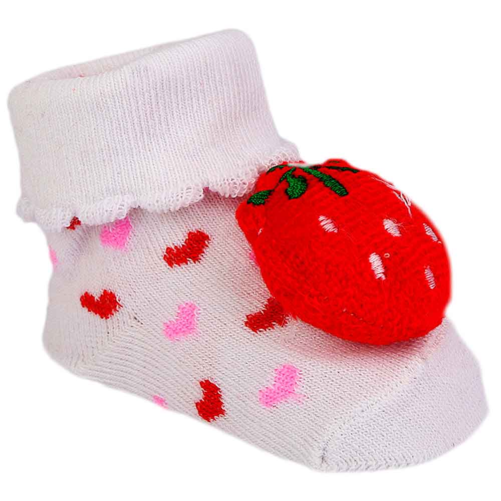 Newborn Booties - White, Kids, NB Shoes And Socks, Chase Value, Chase Value