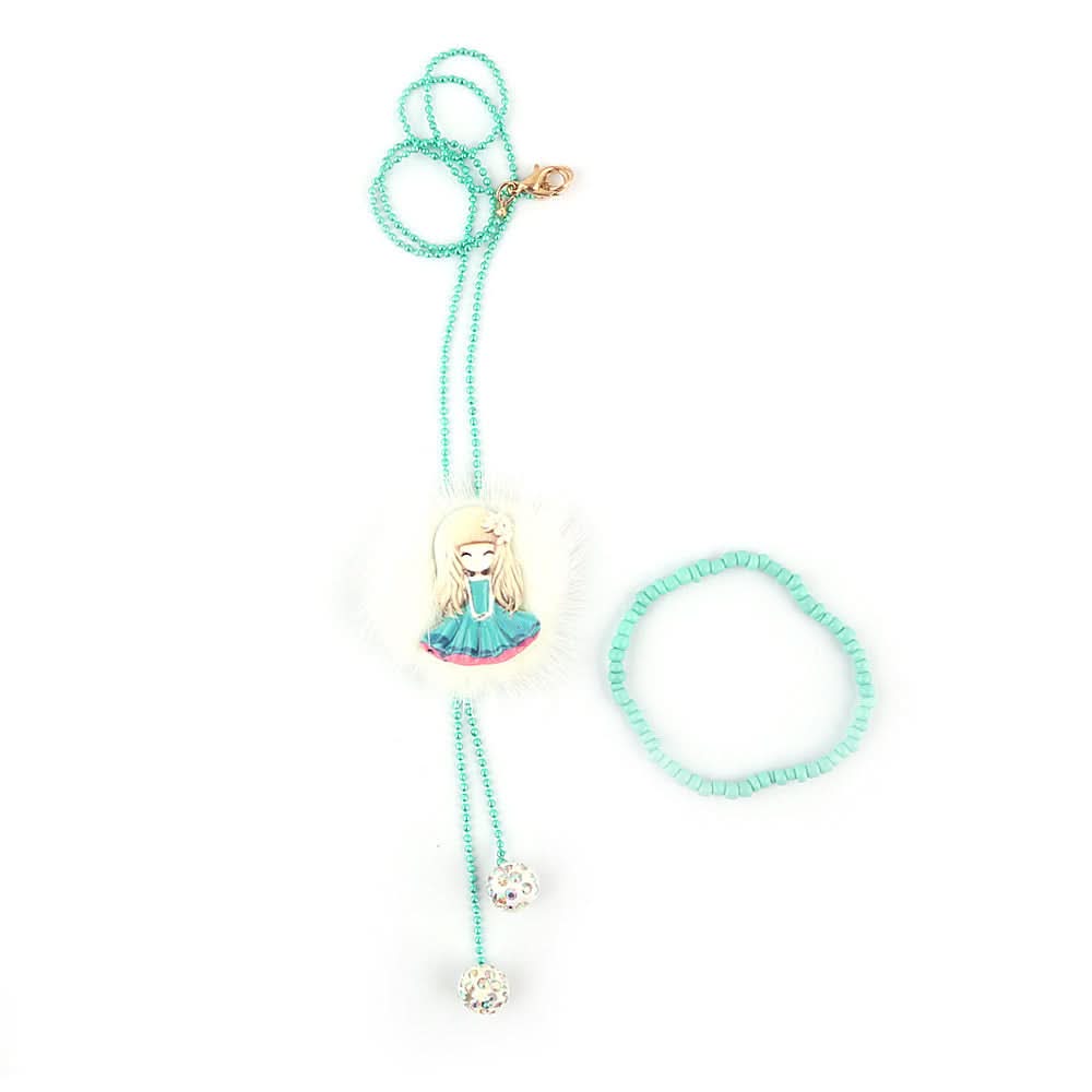 Girls Mala Set - Green, Kids, Jewellery Sets, Chase Value, Chase Value