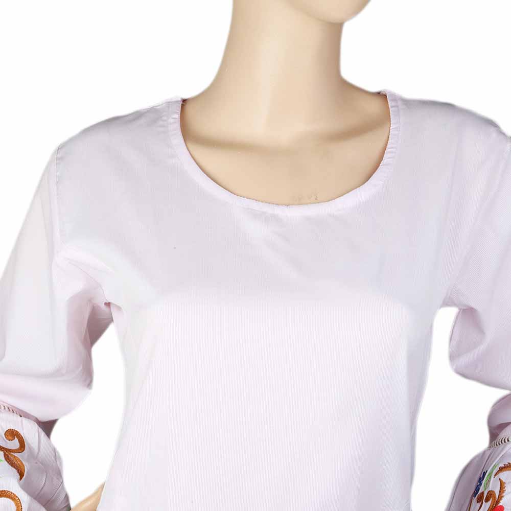 Women's Pleated Western Top - Light Pink, Women, T-Shirts And Tops, Chase Value, Chase Value