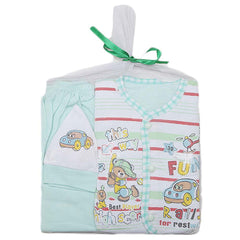 Newborn Gift Set Suits (3 Pcs) - Cyan, Kids, NB Boys Sets And Suits, Chase Value, Chase Value