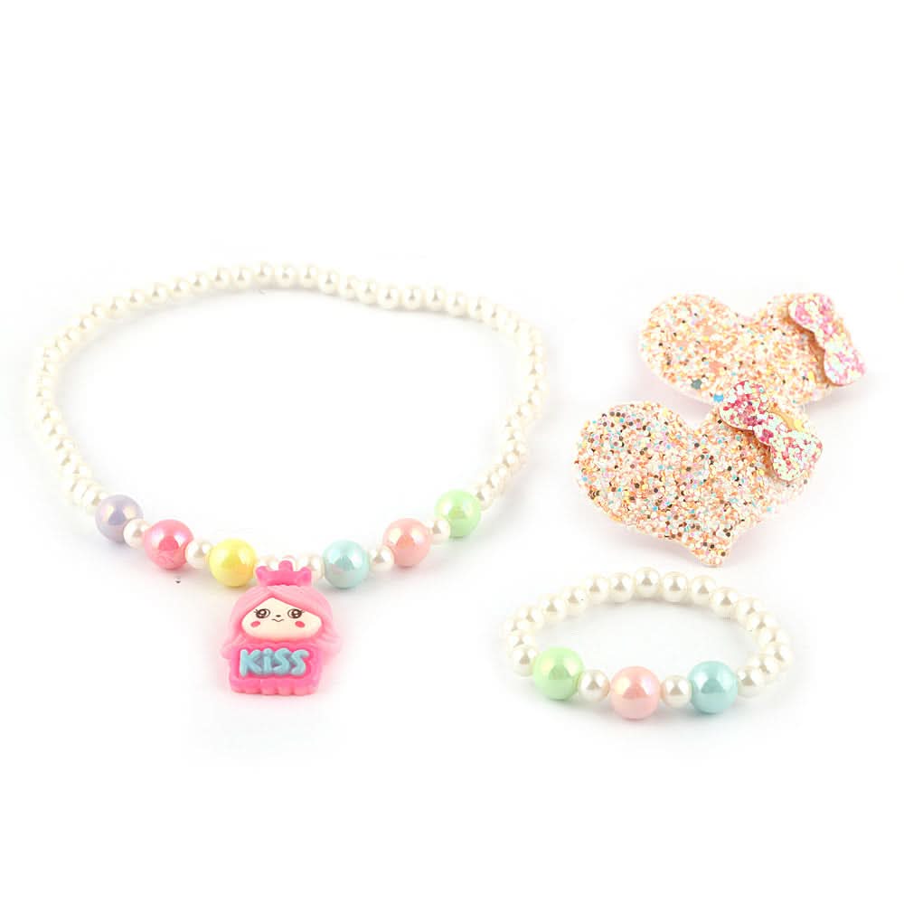 Girls Mala Set - White, Kids, Jewellery Sets, Chase Value, Chase Value