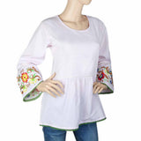 Women's Pleated Western Top - Light Pink, Women, T-Shirts And Tops, Chase Value, Chase Value