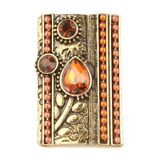 Women's Fancy Stone Ring - Golden - Mustard - test-store-for-chase-value