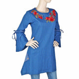 Women's Embroidered Stripe Top - Blue, Women, T-Shirts And Tops, Chase Value, Chase Value