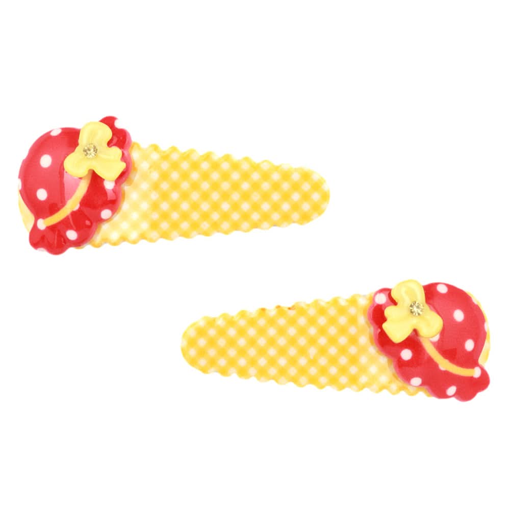 Girls Hair Pin 2 Pcs- Yellow, Kids, Hair Accessories, Chase Value, Chase Value