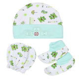 Newborn Cap Set 3 Pcs - Cyan - test-store-for-chase-value