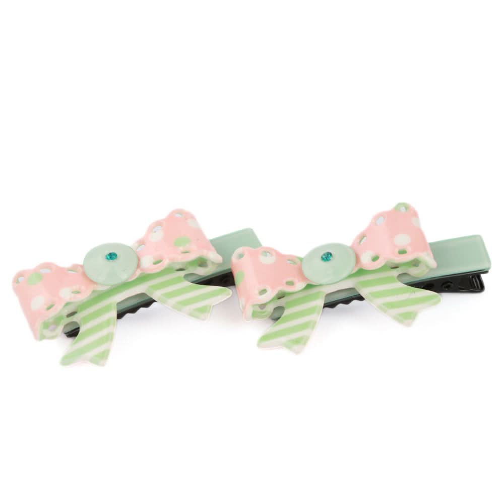 Girls Hair Pin 2 Pcs - Green, Kids, Hair Accessories, Chase Value, Chase Value