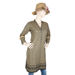 Women's Fancy Chikan Kurti - Brown, Women's Fashion, Chase Value, Chase Value