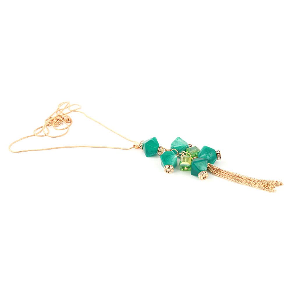 Women's Beads Long Mala - Sea Green, Women, Chains & Lockets, Chase Value, Chase Value