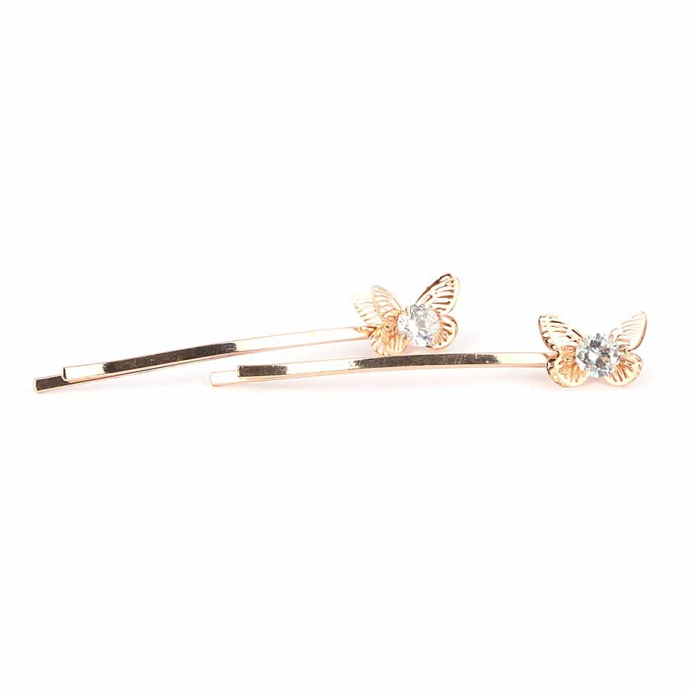 Women's Hair Pin 2 Pcs - Golden, Women, Hair And Head Jewellery, Chase Value, Chase Value