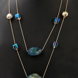 Women's Beads Long Mala - Steel Blue, Women, Chains & Lockets, Chase Value, Chase Value