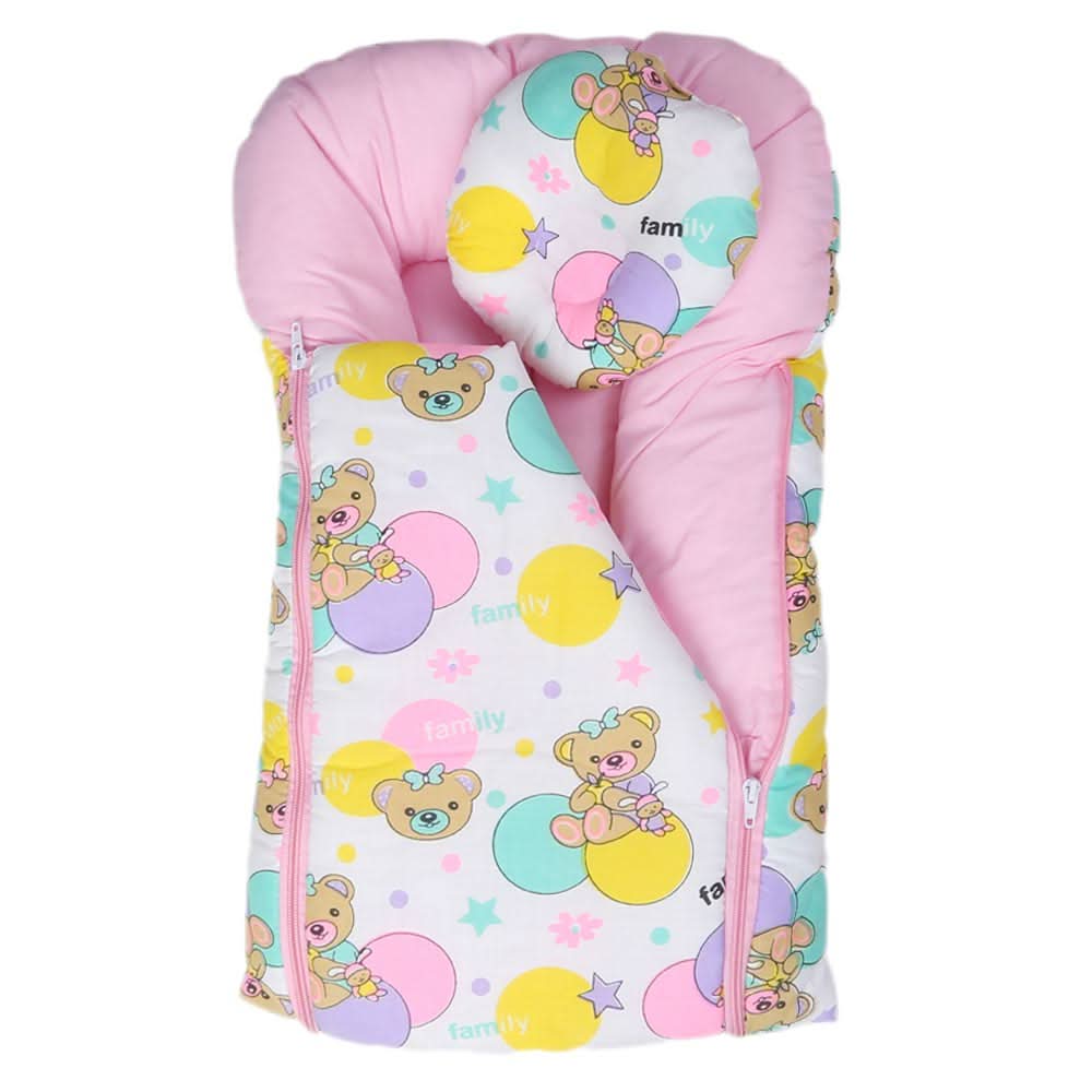 Newborn Sleeping Bag With Pillow - Pink, Kids, Sleeping Bags, Chase Value, Chase Value