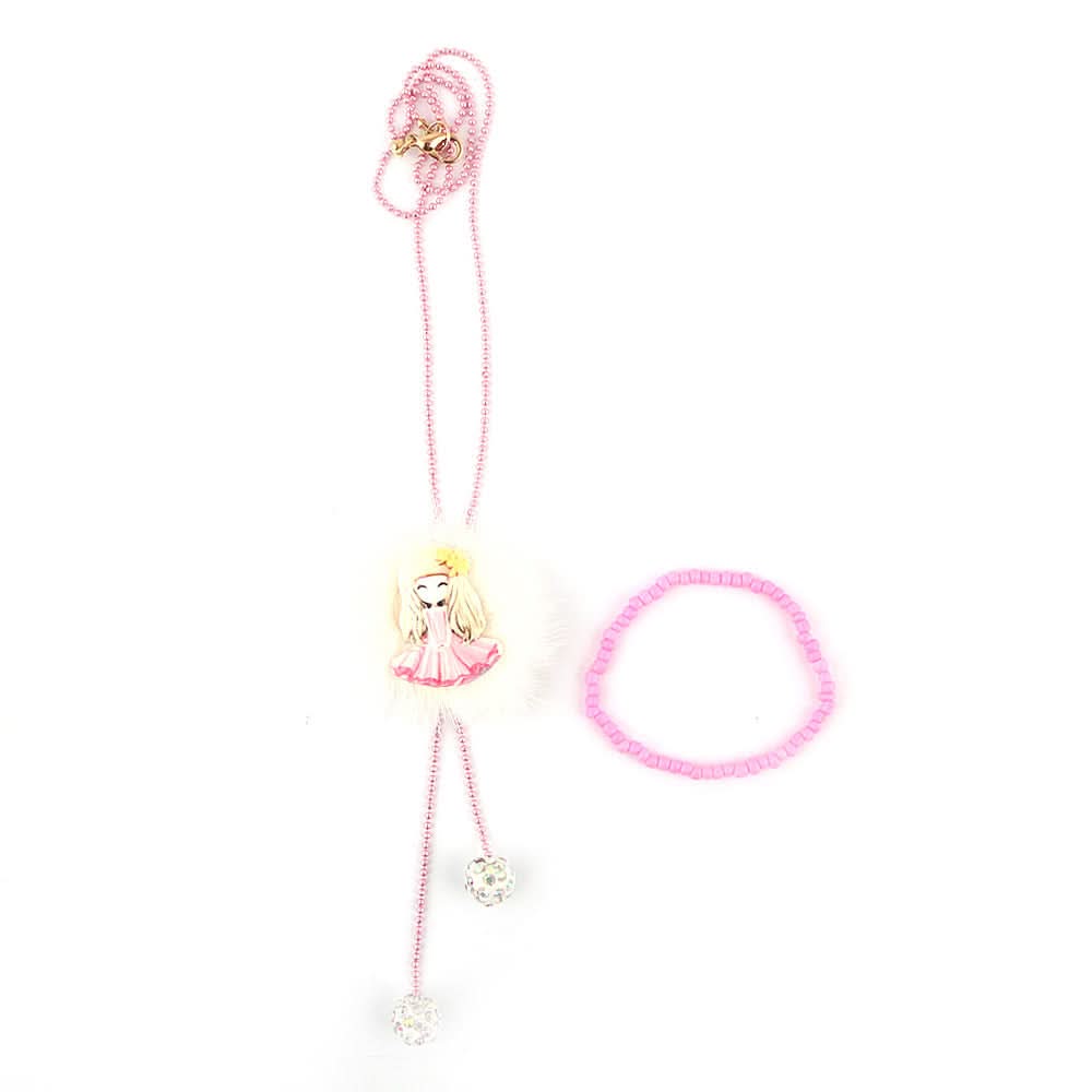 Girls Mala Set - Pink, Kids, Jewellery Sets, Chase Value, Chase Value