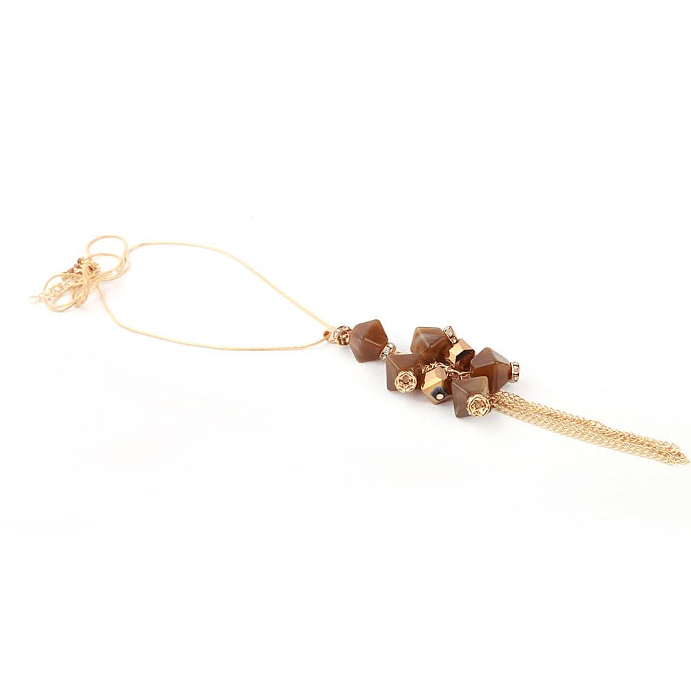 Women's Beads Long Mala - Brown, Women, Chains & Lockets, Chase Value, Chase Value
