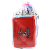 School Water Bottle With Lunch Box Black & Royal Blue - 1100 ML - test-store-for-chase-value