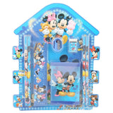 Mickey Mouse Stationery Set 5 Pcs - Blue, Kids, Pencil Boxes And Stationery Sets, Chase Value, Chase Value
