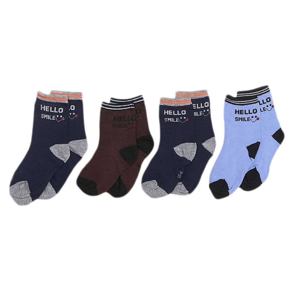 Kids Socks Pack Of 4 - Multi, Kids, Boys Socks, Chase Value, Chase Value
