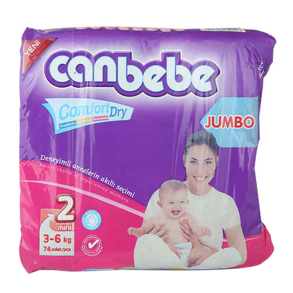 Canbebe Jumbo Mini 74 Pcs (3-6kg) - Chase Value Centre