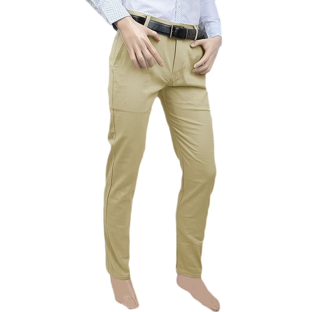 Men's Cotton Chino Pant - Beige, Men, Casual Pants And Jeans, Chase Value, Chase Value