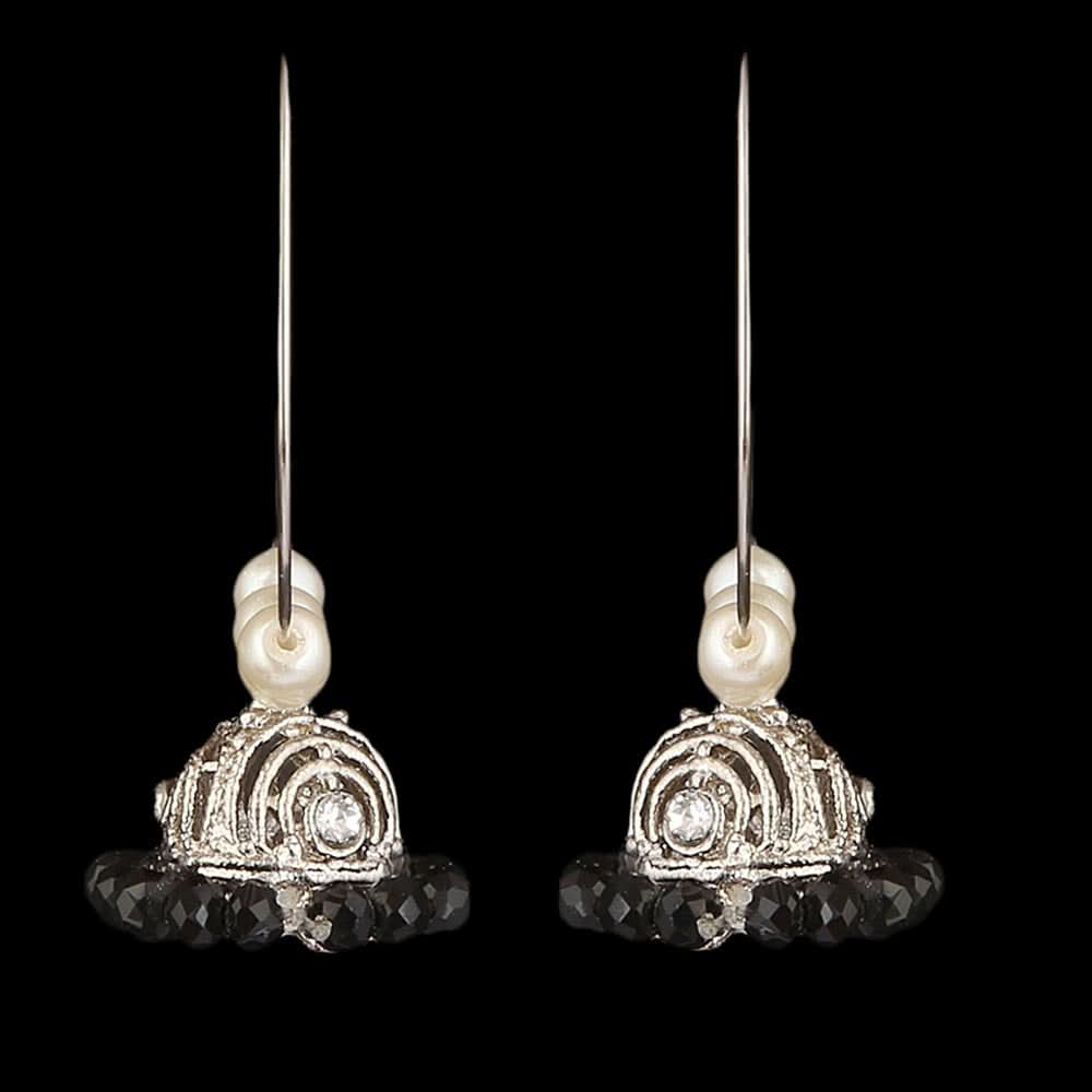 Women's Ear Jhumki - Black, Women, Earrings & Tops, Chase Value, Chase Value