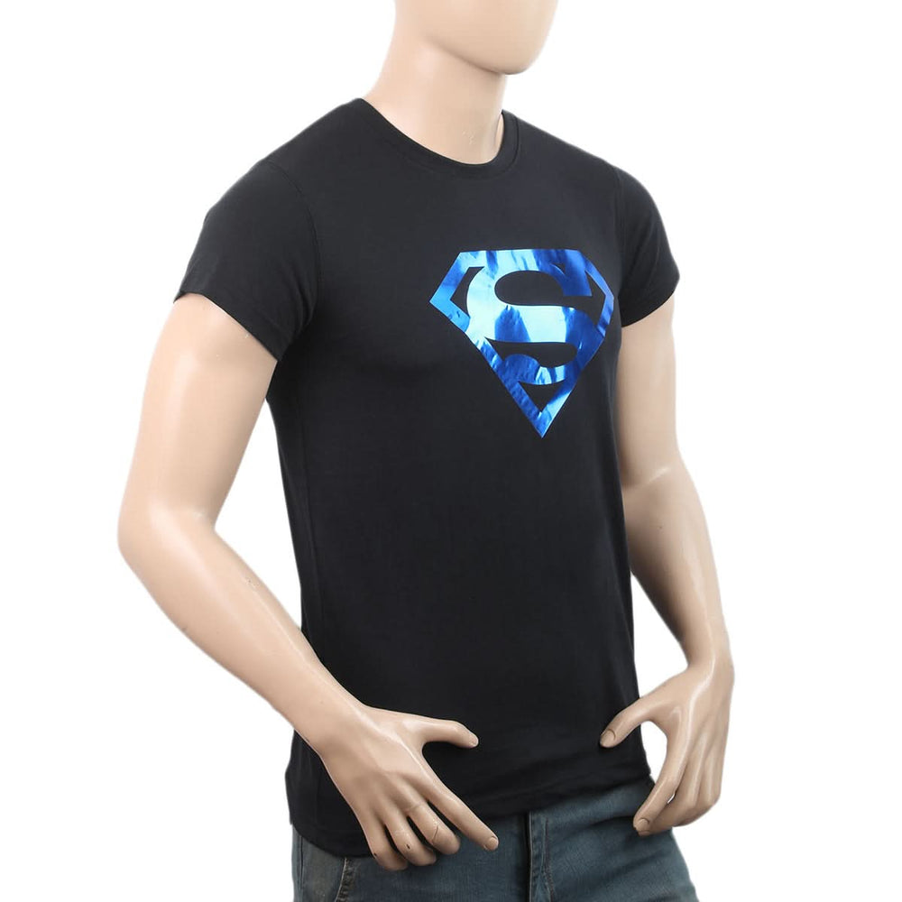 Men's Half Sleeves Round Neck T-Shirt - Black, Men, T-Shirts And Polos, Chase Value, Chase Value