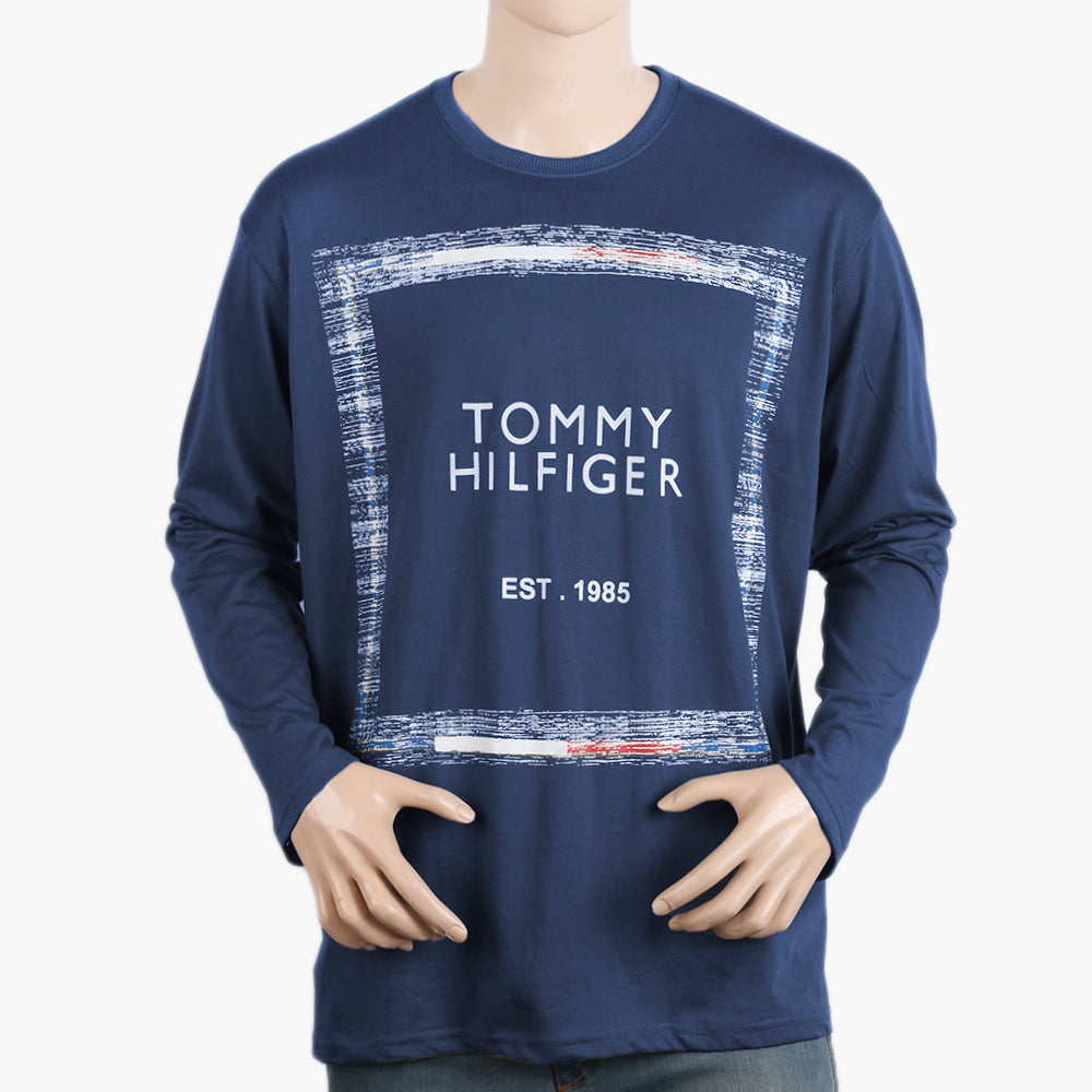 Men's Full Sleeves T-Shirt - Blue, Men's T-Shirts & Polos, Chase Value, Chase Value