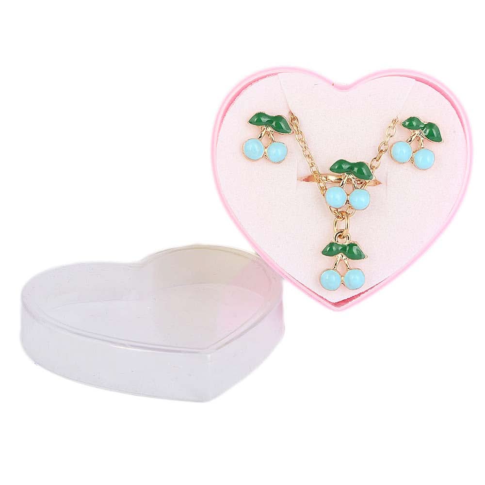 Girls Locket Set - Blue, Kids, Jewellery Sets, Chase Value, Chase Value
