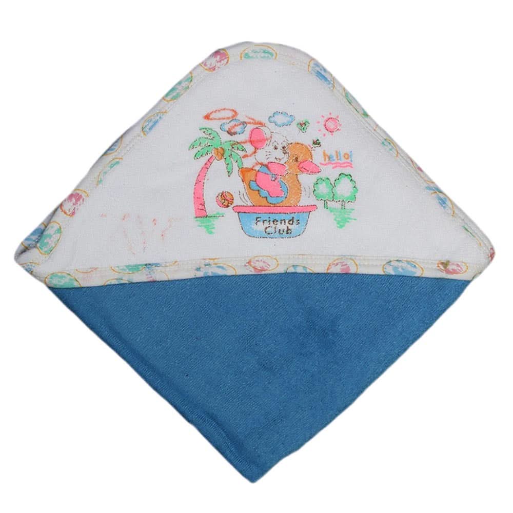 Newborn Baby Bath Towel -  Blue, Kids, Bath Accessories, Chase Value, Chase Value
