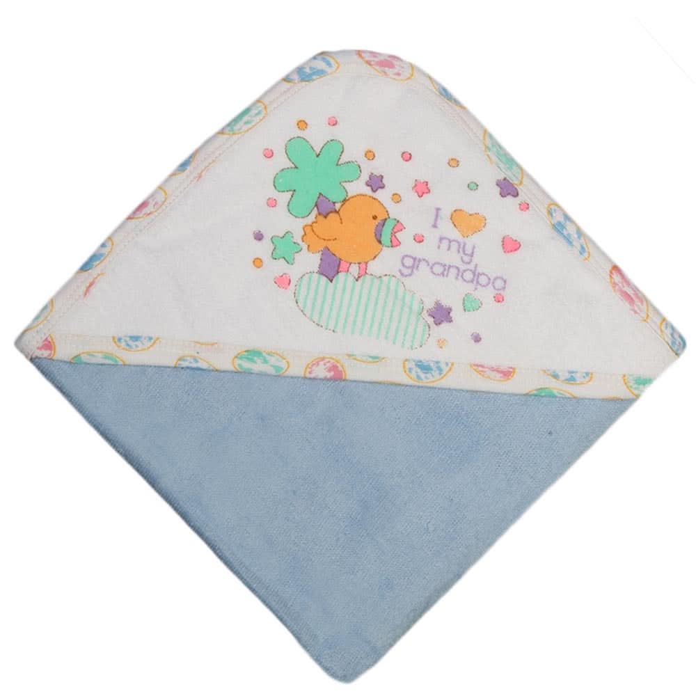 Newborn Baby Bath Towel -  Blue, Kids, Bath Accessories, Chase Value, Chase Value